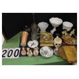Lot Of Milk Glass ~ Skull Mug ~ Plates & Bowls ~