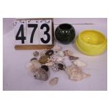 Hagar Planter - Yellow Planter - Sea Shells-