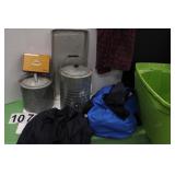 Green Tote w/ Drink Cooler ~ Bag of Clothes ~