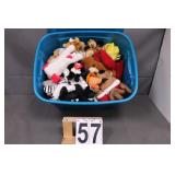 Blue Tote Full Of Stuffed Animal's