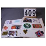 Binder Of Advertising Stickers & Cards
