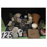 Lot Of White & Clear Glass