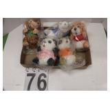 5 Shirt Tail Stuffed Animals