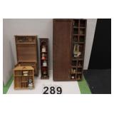 Green Tote With Decroative Wash Board ~ Decorative