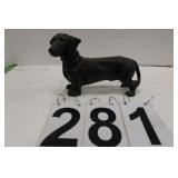 Cast Iron Dachshund Bank