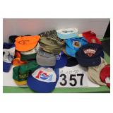 30 Advertising Hats Includes Pepsi ~ Bears ~ Reese
