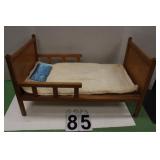 Wooden Doll Bed 14 X 25.5 X 15