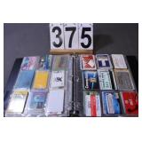 Note Book Of Assorted Promotional Cards