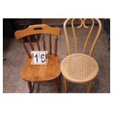Pair of Wooden Chairs 1 is a Cane Bottom Chair