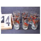 Set of 6 Pheasant Glasses
