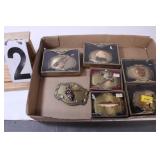 Flat of Rain Tree Belt Buckles w/ Fish Buckle