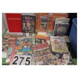 Blue Tote w/ Magazines Includes Wrestling