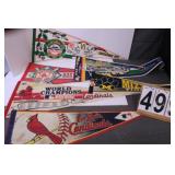 Lot Of 6 Pennants Includes Cardinals ~ Red Sox
