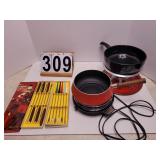 Fondue Forks ~ 2 Fondue Pots