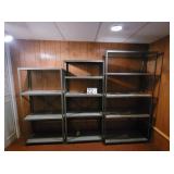 3 Metal Shelves  Various Heights