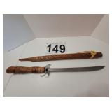 Sword With Wooden Sheath