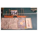 Wooden Wall Sail Boats ~ Glass Reference Poster