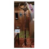 Hat & Coat Rack W/ Hat 6