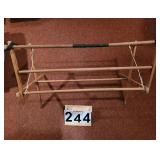 Old Wooden Towel Dryer ~ 2 Tins of Buttons