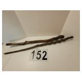 2 Twisted Walking Sticks
