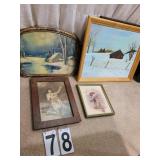 4 Pictures Includes Snowy Scenes