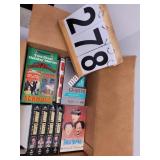 Box Of VHS Tapes Includes Johnny Cash