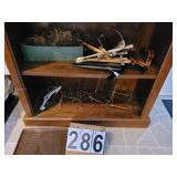 2 Shelves Of Wire Plate Holders