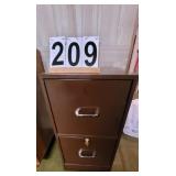 2 Drawer File Cabinet With Key