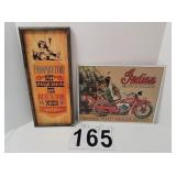 Indian Motorcycles Sign ~ Not Responsible For -