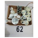 Mustache Cups ~ Oriental Tea Set ~ Saki Set