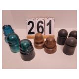 Insulators Includes Blue Glass Insulator