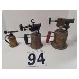Vintage Brass Blow Torches