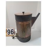 Copper Pot With Electric Heater 16" X 9"