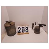 Vintage Blow Torch ~ 1 Gallon Kerosene Can
