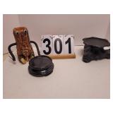 Dark Brown Table Top Candle Stand  ~ Candle -