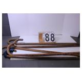 5 Wooden Canes