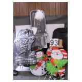 Black Tote W/ Halloween - Christmas Decor
