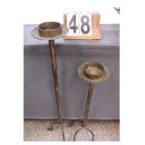 Metal Candle Holders 32' & 39.5'