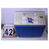 Igloo Cooler With Pabst Blue Ribbon Logo