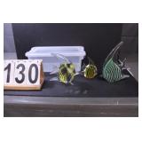 Shoe Box Tote W/ 3 Fish Paper Weights