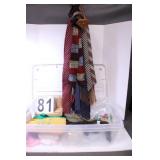 Large Assortment Of Ties In Tote