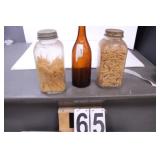Igloo Cooler W/ Vintage Jars  - Bottles