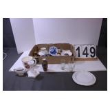 Box Of Collectibles Includes Shot Glasses - Boy -