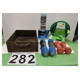 Metal Storage Tub ~ Hose/Hanger Combo ~