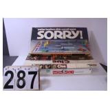 3 Vintage Games Includes Sorry - Clue - Monopoly