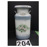 Antique Milk Jug w/ Floral Design 20'T