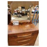 3 Drawer Dresser w/ Mirror 66.5'T X 42'W X 19'D