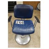 Blue Adjustable Barbers Chair