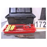 Tool Box W/ Screw Drivers - Tin Snips - Pliers
