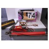 2 Tire Pumps - Wrench - Toilet Papers Holders -